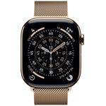 Apple Watch Series 11 GPS + mobilný signál 46 mm zlatý titán + milánska slučka - S/M