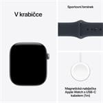 Apple Watch Series 12 GPS 42 mm, hliníkové puzdro v odtieni Space Grey s modrým športovým remienkom – M/L