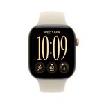 Apple Watch Series 12 GPS 42mm Light Gold Aluminium Case with Sand Sport Band - M/L