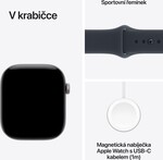 Apple Watch Series 12 GPS 42mm Space Grey Aluminium Case with Navy Blue Sport Band - M/L
