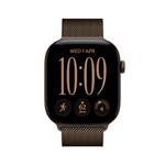 Apple Watch Series 12 GPS 46mm Dark Bronze Aluminium Case with Dark Bronze Milanese Loop - M/L