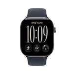 Apple Watch Series 12 GPS 46mm Space Grey Aluminium Case with Navy Blue Sport Band - S/M
