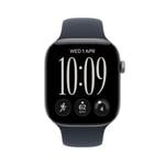 Apple Watch Series 12 GPS + Cellular 42 mm, hliníkové puzdro v farbe Space Grey s modrým športovým remienkom – M/L