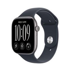 Apple Watch Series 12 GPS + Cellular 42 mm, hliníkové puzdro v farbe Space Grey s modrým športovým remienkom – S/M