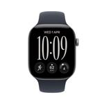 Apple Watch Series 12 GPS + Cellular 42mm Space Grey Aluminium Case with Navy Blue Sport Band - M/L