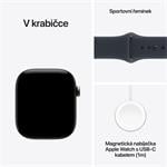 Apple Watch Series 12 GPS + Cellular 46 mm, puzdro z prírodného titánu s tmavomodrým športovým remienkom – M/L