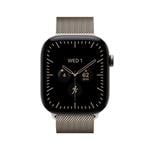 Apple Watch Series 12 GPS + Cellular 46 mm s puzdrom z prírodného titánu a prírodným milánskym remienkom – S/M