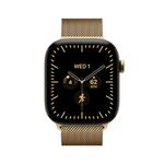 Apple Watch Series 12 GPS + Cellular 46 mm, titánové puzdro v odtieni Radiant Gold s milánskym remienkom v odtieni Radiant Gold – S/M
