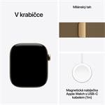Apple Watch Series 12 GPS + Cellular 46 mm, titánové puzdro v odtieni Radiant Gold s milánskym remienkom v odtieni Radiant Gold – S/M