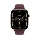 Apple Watch Series 12 GPS + Cellular 46 mm, titánové puzdro v odtieni Radiant Gold s športovým remienkom v odtieni Burgundy – M/L