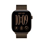 Apple Watch Series 12 GPS + Cellular 46mm Dark Bronze Aluminium Case with Dark Bronze Milanese Loop - M/L
