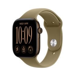 Apple Watch Series 12 GPS + Cellular 46mm Dark Bronze Aluminium Case with Olive Sport Band - M/L