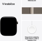 Apple Watch Series 12 GPS + Cellular 46mm Natural Titanium Case with Natural Milanese Loop - M/L