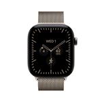 Apple Watch Series 12 GPS + Cellular 46mm Natural Titanium Case with Natural Milanese Loop - S/M