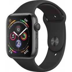 APPLE Watch Series 4 GPS, 40mm Space Grey Aluminium Case with Black Sport Band