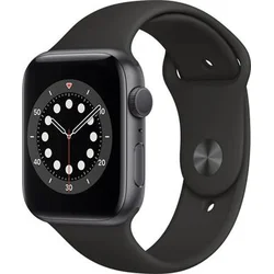 APPLE Watch Series 6 44mm Space Gray Aluminium Case with Black Sport Band - Regular M00H3HC/A - Hodinky
