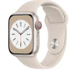 Apple Watch Series 8 GPS Cellular 41mm hliníkové puzdro Starlight so športovým remienkom Starlight - Bežné (mnhy3cs/a)
