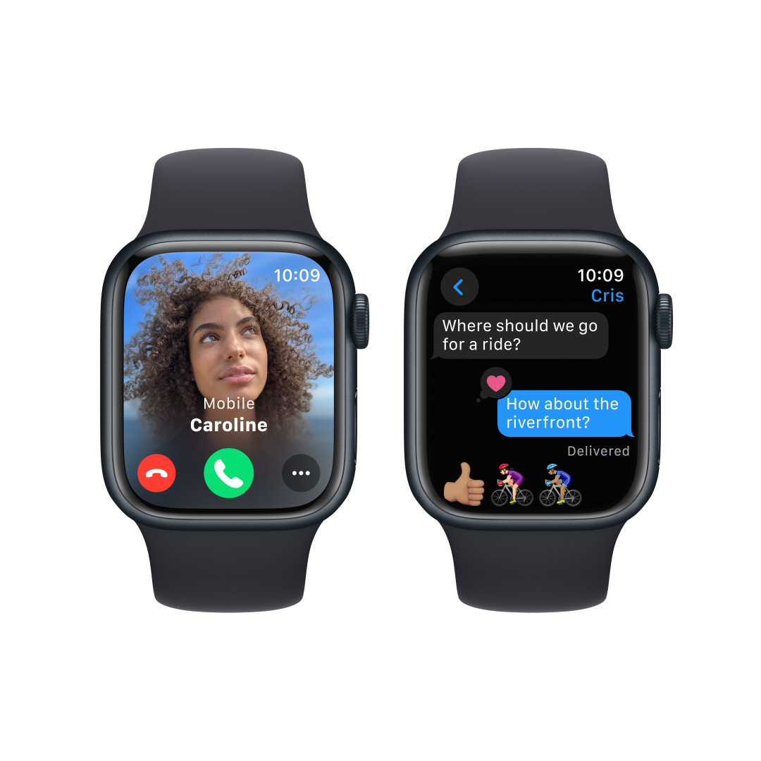 Apple Watch Series 9 41 mm Dark Ink Aluminium so športovým remienkom Dark Ink - S/M