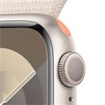 Apple Watch Series 9 41 mm Star White Aluminium s bielym športovým remienkom