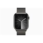 Apple Watch Series 9 41mm Cellular Grafitově šedý nerez s grafitově šedým milánským tahem