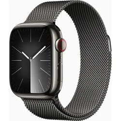 Apple Watch Series 9 41mm Cellular Grafitově šedý nerez s grafitově šedým milánským tahem