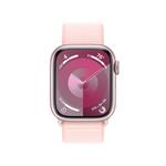 Apple Watch Series 9 41mm Růžový hliník se světle růžovým provlékacím sportovním řemínkem
