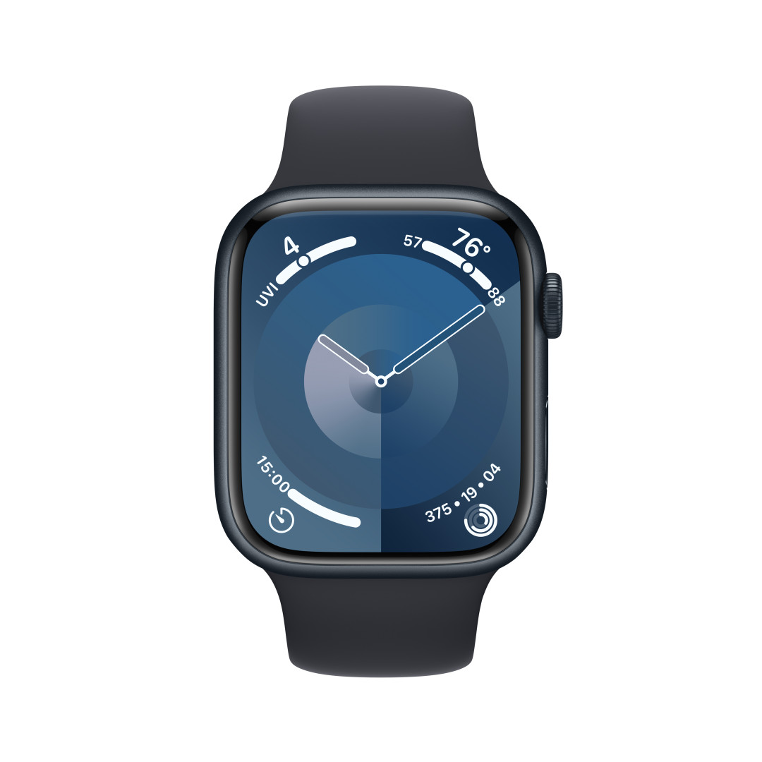 Apple Watch Series 9 45 mm Cellular Dark Ink Aluminium so športovým remienkom Dark Ink - M/L