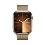 Apple Watch Series 9 45 mm Cellular Gold z nehrdzavejúcej ocele so zlatým milánskym napínačom