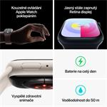 Apple Watch Series 9 45 mm Cellular Silver z nehrdzavejúcej ocele so strieborným milánskym napínačom