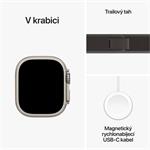 Apple Watch Ultra 2 49mm titanové pouzdro s černo-modrým trailovým tahem - S/M