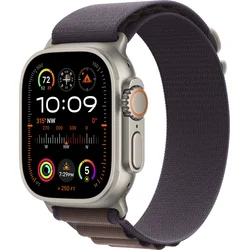 Apple Watch Ultra 2 49mm titanové pouzdro s indigo alpským tahem - Medium