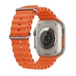 Apple Watch Ultra 2 49mm titanové pouzdro s oranžovým oceánským řemínkem
