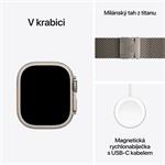 Apple Watch Ultra 2 GPS + Cellular 49 mm puzdro z prírodného titánu s milánskou slučkou z prírodného titánu - L (MX5T3CS/A)