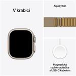 Apple Watch Ultra 2 GPS + Cellular 49 mm puzdro z prírodného titánu s opálenou alpskou slučkou - veľké (MX4H3CS/A)