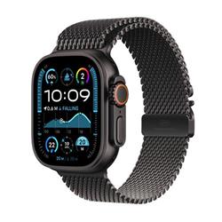 Apple Watch Ultra 2 GPS + Cellular 49mm Black Titanium Case with Black Titanium Milanese Loop - S (MX4W3CS/A)