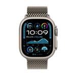 Apple Watch Ultra 2 GPS + Cellular 49mm Natural Titanium Case with Natural Titanium Milanese Loop - L (MX5T3CS/A)