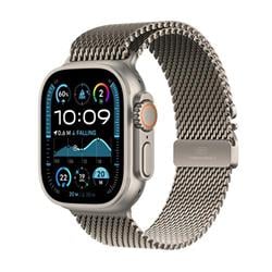 Apple Watch Ultra 2 GPS + Cellular 49mm Natural Titanium Case with Natural Titanium Milanese Loop - M (MX5R3CS/A)