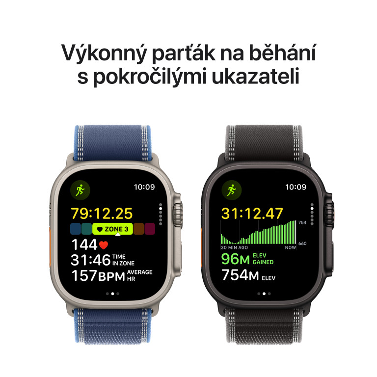 Apple Watch Ultra 3 GPS + Cellular 49 mm Titanium + Titanium Mil Loop - Malé