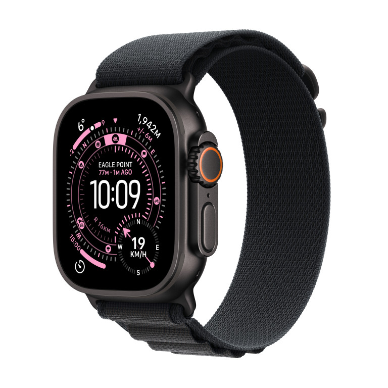 Apple Watch Ultra 3 GPS + Cellular 49mm Titanium Case Black - Large