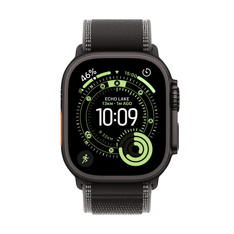 Apple Watch Ultra 3 GPS + Cellular 49mm Titanium Case Black - S/M