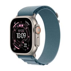 Apple Watch Ultra 3 GPS + Cellular 49mm Titanium Case Light Blue - Large