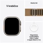 Apple Watch Ultra 4 GPS + Cellular 49 mm, puzdro z prírodného titánu s remienkom Desert Alpine Loop – M