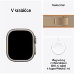 Apple Watch Ultra 4 GPS + Cellular 49 mm, puzdro z prírodného titánu s remienkom Sand Trail Loop – S/M