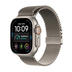 Apple Watch Ultra 4 GPS + Cellular 49 mm s puzdrom z prírodného titánu a milánskym remienkom z prírodného titánu – S