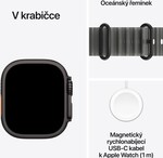Apple Watch Ultra 4 GPS + Cellular 49mm Black Titanium Case with Translucent Black Ocean Band