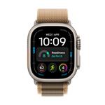 Apple Watch Ultra 4 GPS + Cellular 49mm Natural Titanium Case with Desert Alpine Loop - S