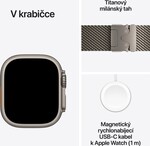 Apple Watch Ultra 4 GPS + Cellular 49mm Natural Titanium Case with Natural Titanium Milanese Loop - L