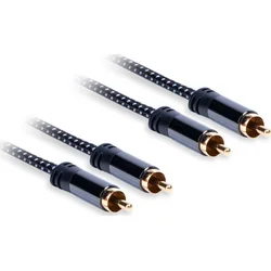 AQ Premium PA43007 - 2xRCA - 2xRCA - 0,75 m xpa43007 - Kabely + redukce