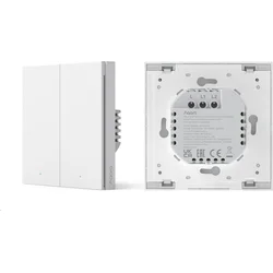 AQARA Smart Wall Switch H1(No Neutral, Double Rocker) WS-EUK02