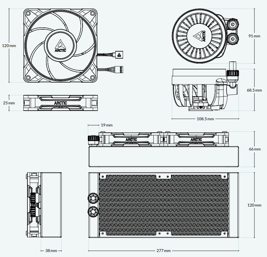 ARCTIC Liquid Freezer III Pro 240 A-RGB čierna